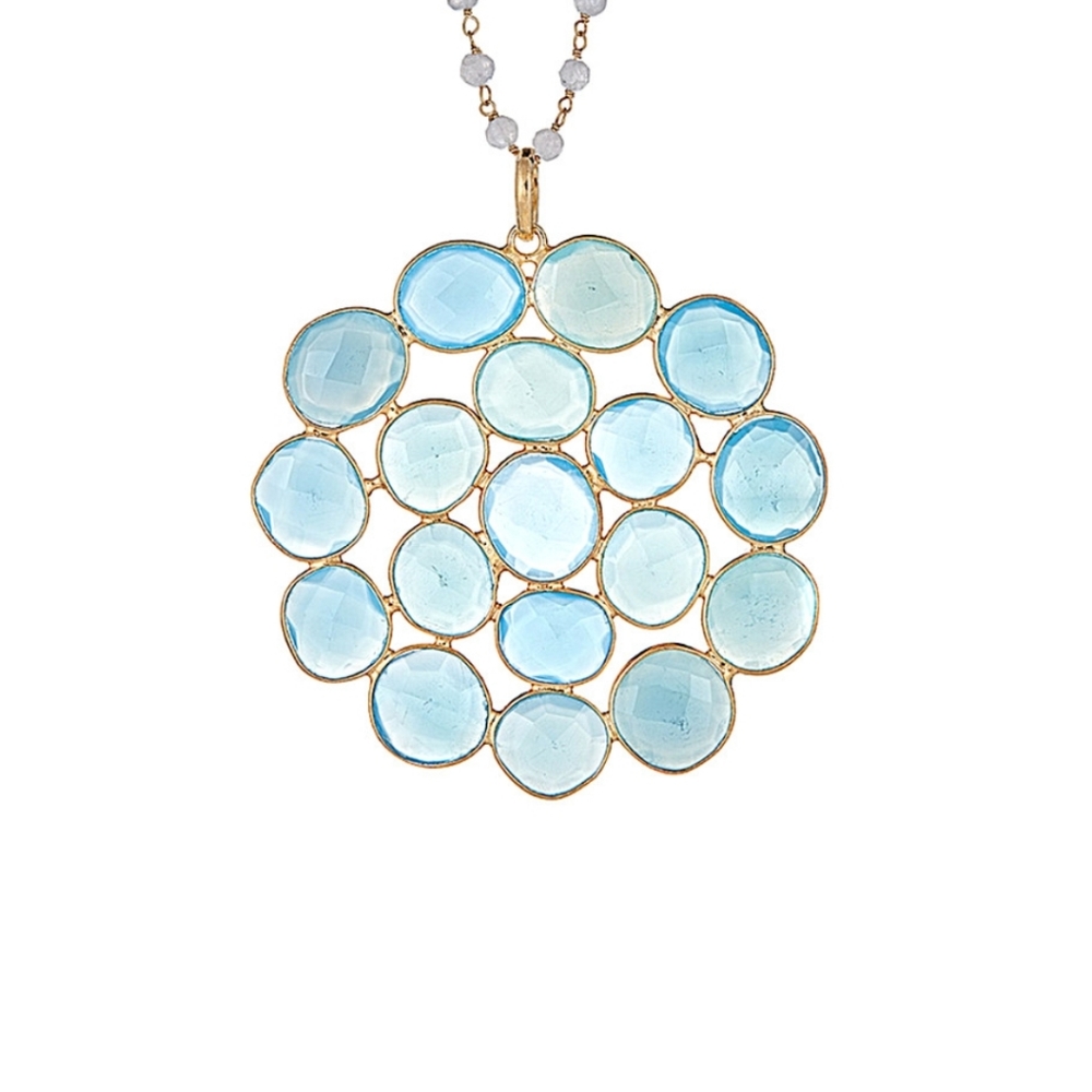 Chalcedony station necklace😍